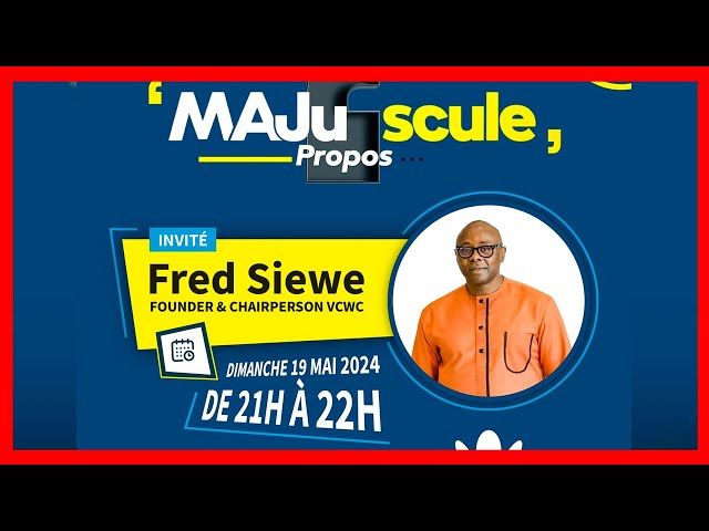 ⁣EN DIRECT: #MajusculePropos avec Fred Siewe