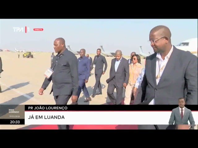 ⁣PR João Lourenço já em Luanda