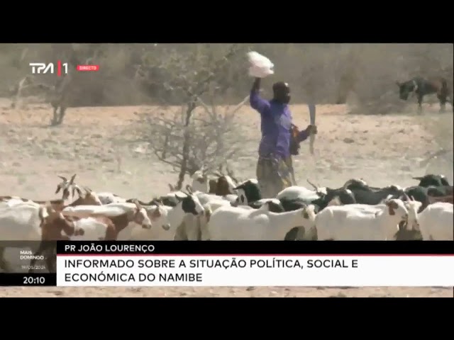 PR João Lourenço - Informado sobre a situação política,social e economica do Namibe