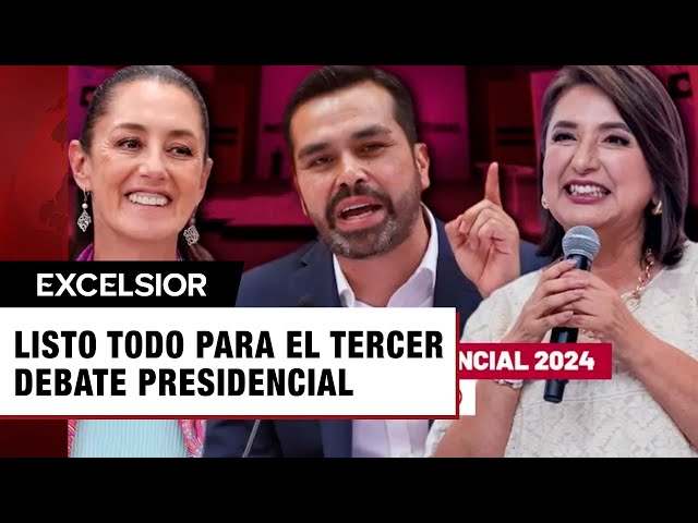 ⁣El tercer debate presidencial se llevará a cabo en el Centro Cultural Universitario Tlatelolco
