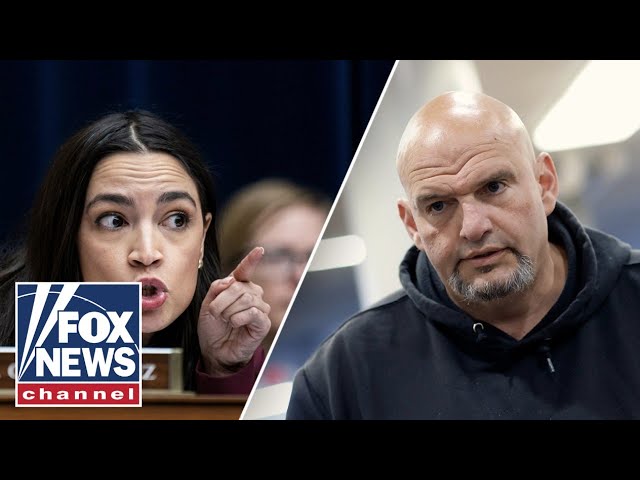 ⁣'THAT'S ABSURD': John Fetterman claps back at AOC's 'bully' accusation