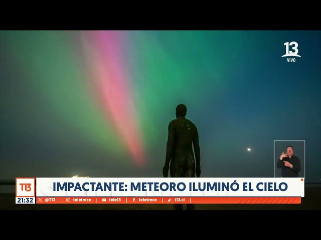 ⁣¡Impactante! Meteoro iluminó el cielo en España y Portugal