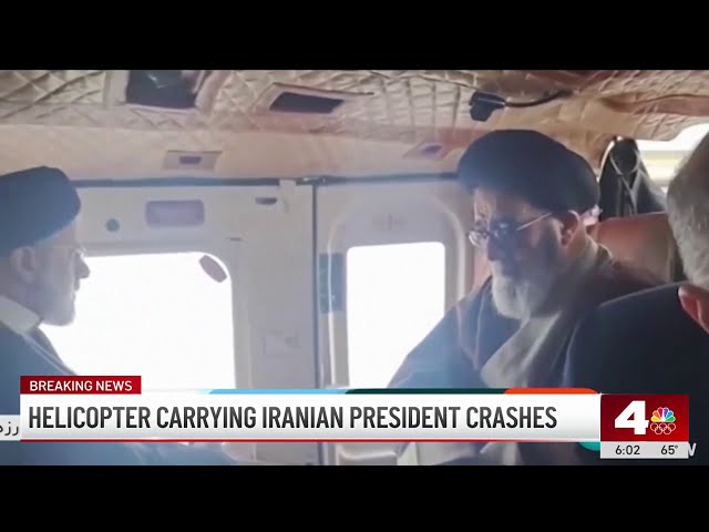 ⁣Helicopter carrying Iranian president crashes