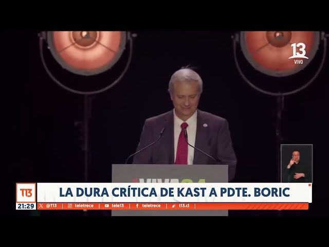 La dura crítica de Kast a presidente Boric: "Nos gobierna un travesti político"