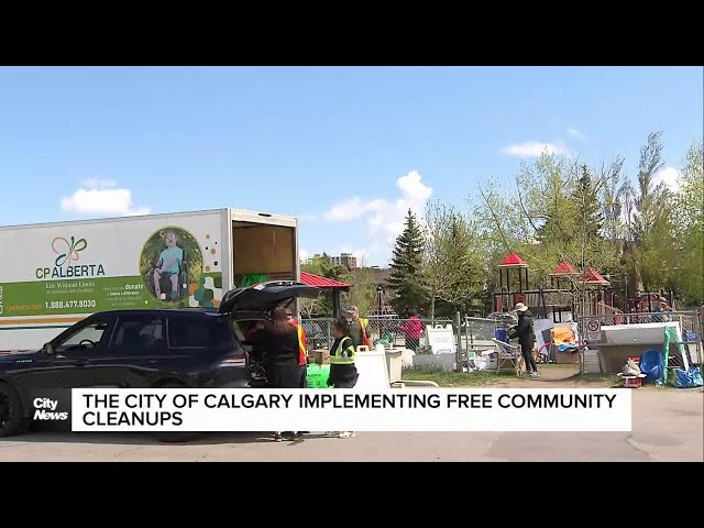 ⁣The City of Calgary implementing free community cleanups