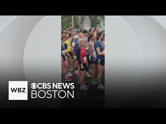 ⁣80-year-old woman breaks 5K running record for her age in Needham race