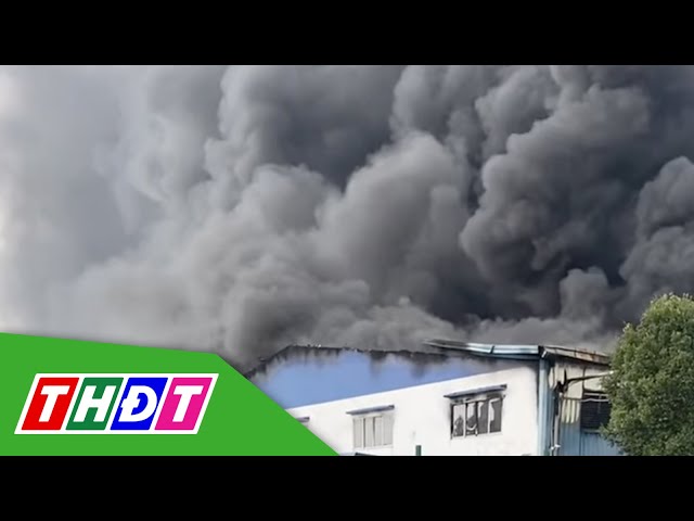 ⁣Vụ cháy lớn ở Đồng Nai: 1 nam công nhân bị phỏng nặng | THDT