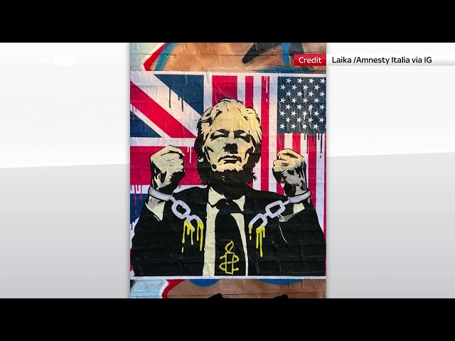 ⁣Londra, la nuova opera di Laika dedicata ad Assange