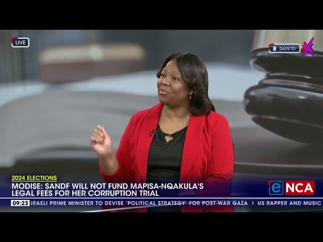 ⁣Mapisa-Nqakula's application to have her legal fees funded by Defence declined