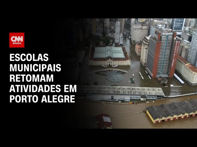 ⁣Escolas municipais retomam atividades em Porto Alegre | CNN NOVO DIA