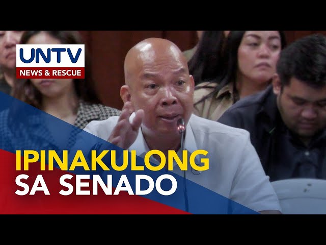 ⁣Ex-PDEA agent Jonathan Morales, ipinakulong matapos ma-contempt sa Senado