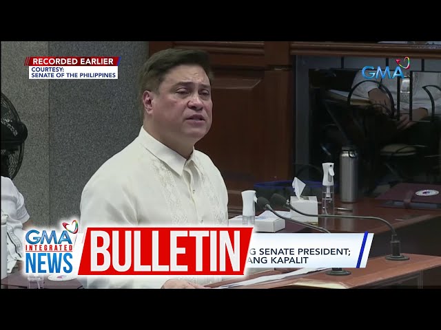 ⁣Sen. Migz Zubiri, nagbitiw bilang Senate President | GMA Integrated News Bulletin