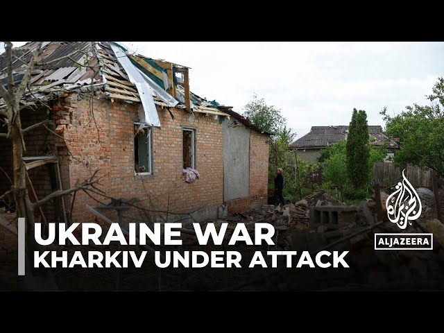 ⁣Impact of a Russian strike on a village in Ukraine