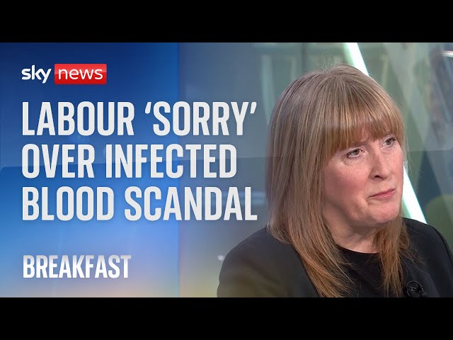 ⁣Infected blood scandal: Labour 'incredibly sorry' about what happened