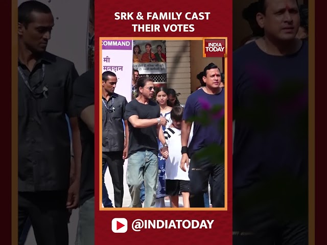 ⁣Shah Rukh Khan And His Family Cast Their Votes In Mumbai | Lok Sabha Polls | India Today