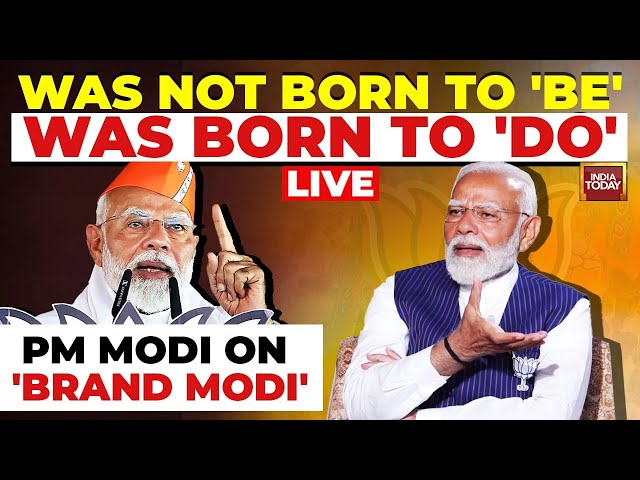 ⁣PM Modi LIVE: PM Modi's LIVE Interview | PM Modi On Lok Sabha Elections 2024 | India Today LIVE