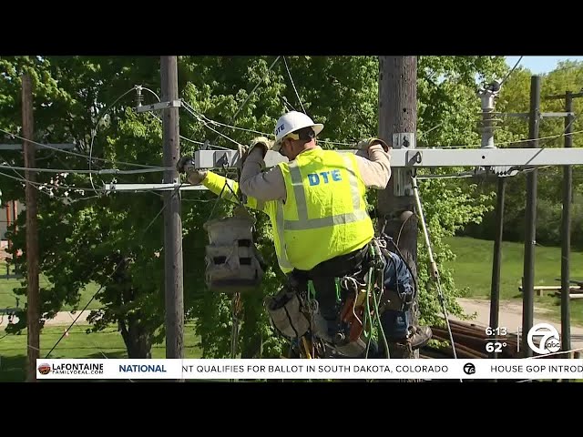 ⁣Inside DTE's storm school: What it takes to become a DTE power line worker