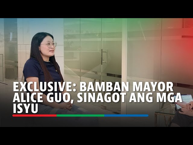 ⁣EXCLUSIVE FULL INTERVIEW: Bamban Mayor Alice Guo, sinagot ang mga isyung ibinabato sa kanya