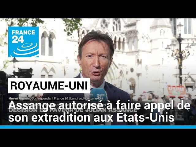 Julian Assange décroche un nouvel appel contre son extradition aux États-Unis • FRANCE 24