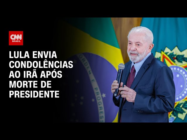 Lula envia condolências ao Irã após morte de presidente | LIVE CNN