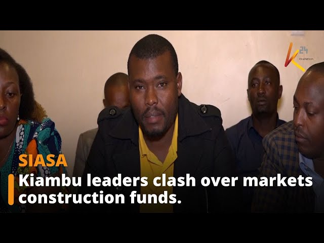 ⁣Kiambu leaders clash over markets construction funds.