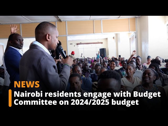 ⁣Nairobi residents engage with Budget Committee on 2024/2025 budget
