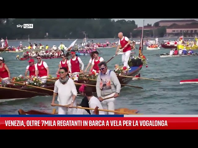 ⁣Venezia, 7500 regatanti nelle acque della Laguna
