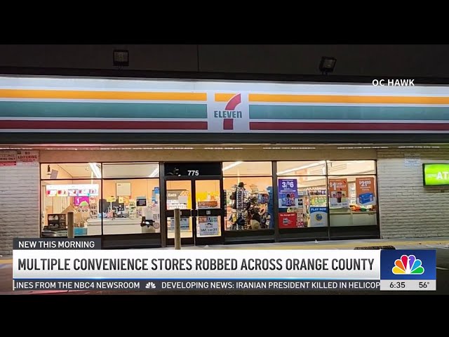 ⁣Thieves hit convenience stores in Orange County