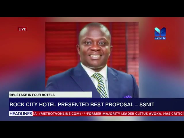 ⁣Rock city hotel presented best proposal ---  SSNIT
