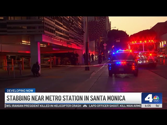 ⁣Person stabbed near Metro station in Santa Monica