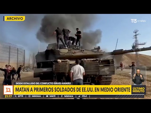 Tres soldados de EEUU mueren en conflicto en Medio Oriente