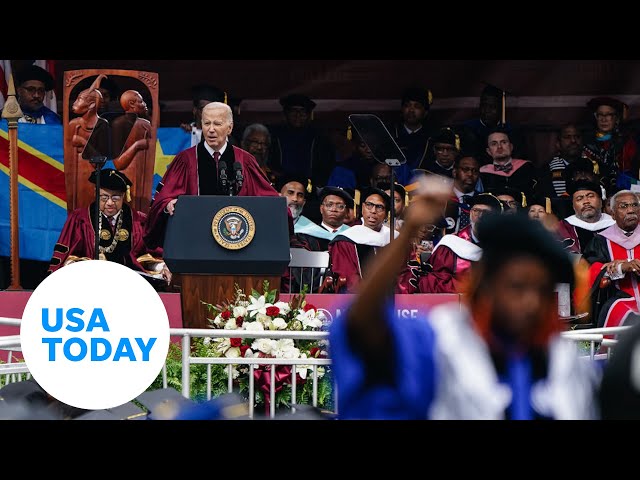 ⁣Joe Biden speech to Morehouse graduates gets mixed reviews | USA TODAY