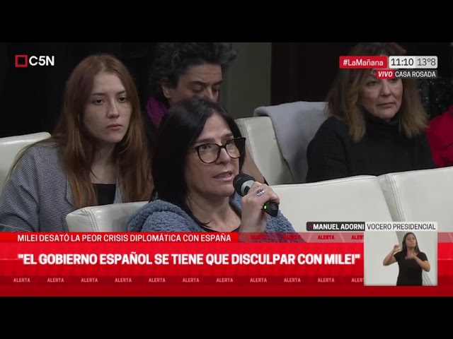 ⁣LA INSÓLITA JUSTIFICACIÓN del GOBIERNO sobre el EXABRUPTO de MILEI contra PEDRO SÁNCHEZ y su ESPOSA
