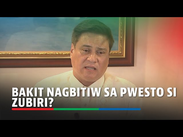 ⁣Bakit nagbitiw sa pwesto si Zubiri? | ABS-CBN News