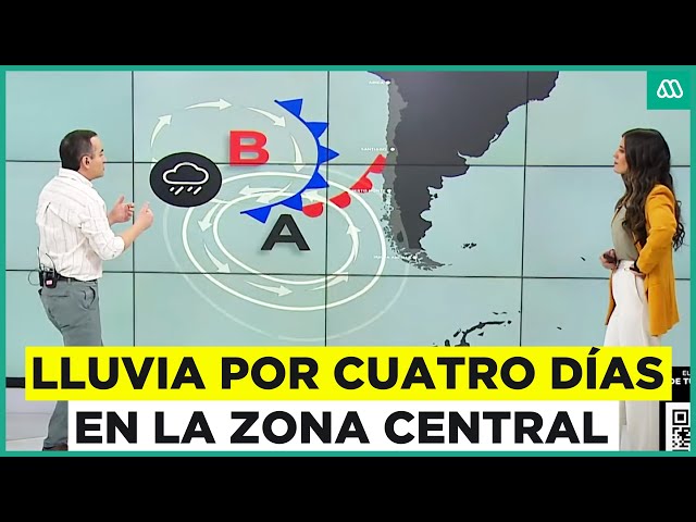 ⁣Extensa lluvias por cuatro días: Recomendaciones para la zona central del país