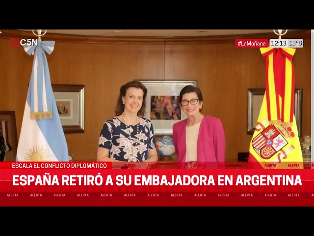 ⁣ESPAÑA RETIRÓ a su EMBAJADORA en ARGENTINA