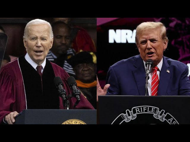 ⁣Biden courts Black voters, Trump accepts NRA endorsement