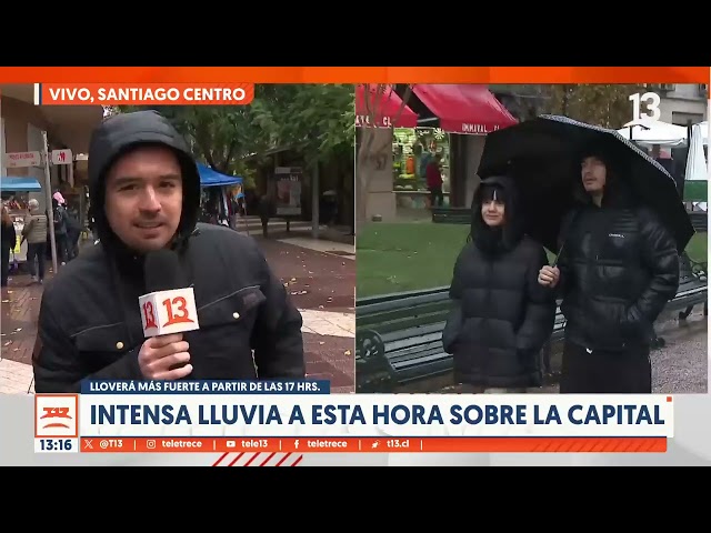 ⁣¡Lluviosa tarde en Santiago! Gianfranco Marcone nos cuenta sobre la llegada del tren de sistemas