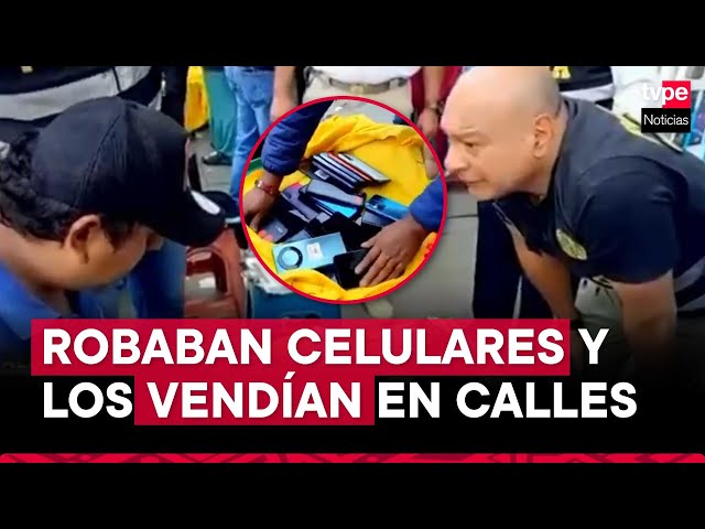 ⁣Ate: decomisan más de 300 celulares robados que ofrecían inescrupulosos comerciantes en las calles