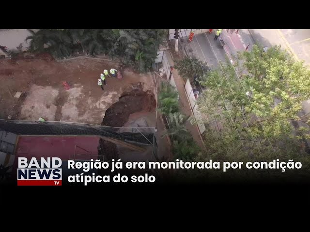 ⁣Cratera se abre em condomínio durante obras do metrô | BandNewsTV