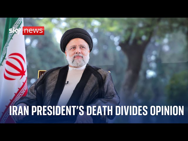 ⁣President Ebrahim Raisi's death in helicopter crash divides Iran