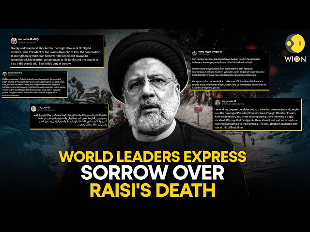 ⁣Raisi helicopter crash: Condolence messages pour in for Iranian President Ebrahim Raisi | WION