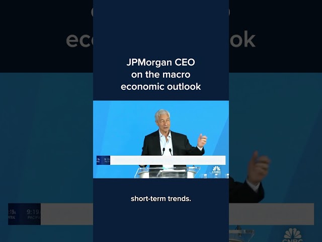 ⁣JPMorgan CEO on the macro economic outlook