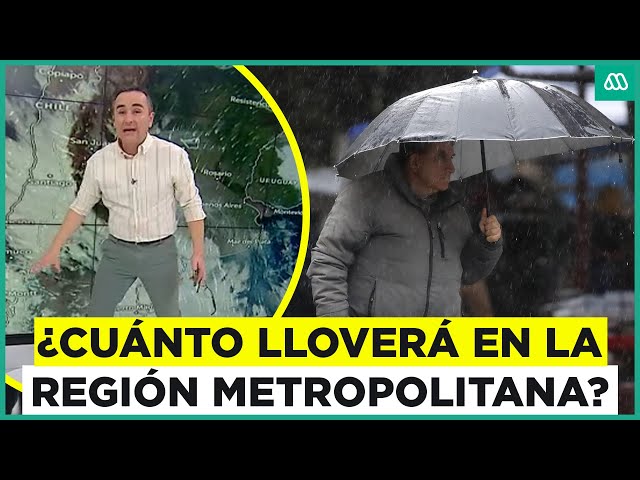 ⁣¿Cuánto lloverá en Santiago? Sistema frontal afecta a la Región Metropolitana