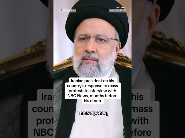 ⁣Iranian president’s interview with NBC News, months before his death