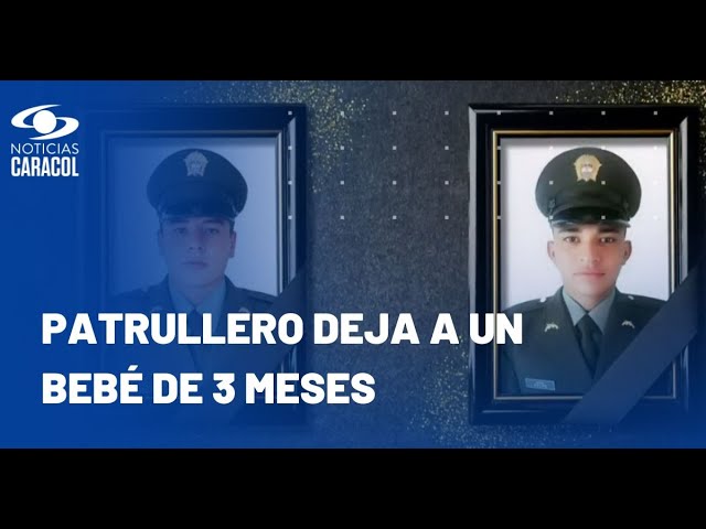 ⁣Ellos son los dos policías que murieron durante ataque en Morales, Cauca