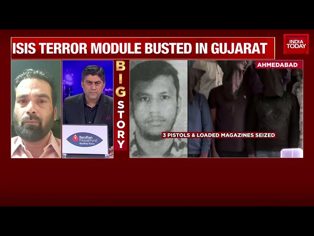 ⁣4 ISIS Terrorist Nabbed From Gujarat Airport | Gujarat Anti-Terror Squad Recover Arms & Ammuniti