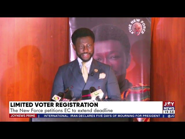 ⁣Limited Voter Registration: The New Force petitions EC to extend the deadline