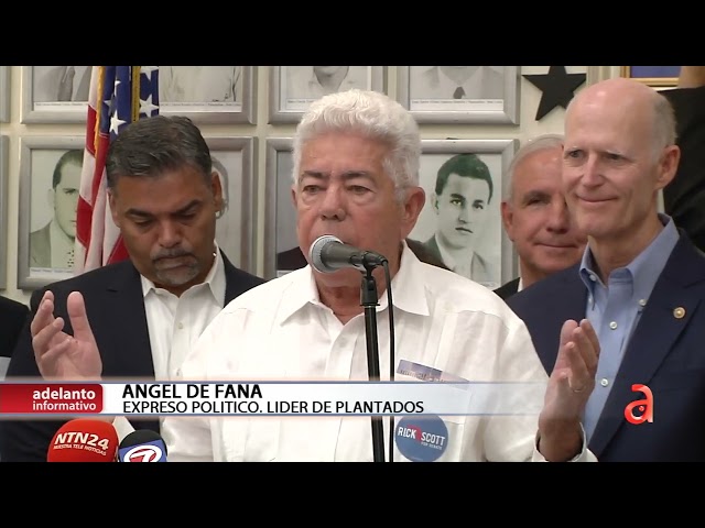 Senador Rick Scott se reúne con miembros del exilio cubano en Miami