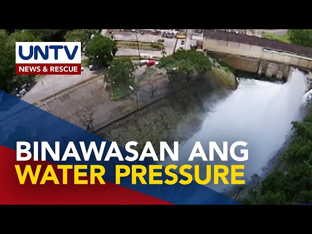 Pressure ng tubig sa NCR, binawasan ng MWSS dahil sa pagbaba ng Angat water level